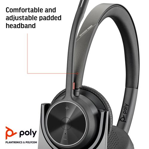 HP Poly Voyager 4320-M Microsoft Teams Certified Headset + BT700 dongle + oplaadstatief - Image 9