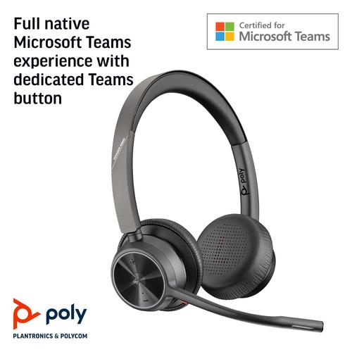 HP Poly Voyager 4320 Microsoft Teams Certified USB-A Headset + BT700 dongle - Image 4