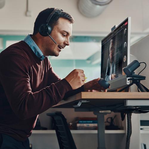 HP Poly Voyager Focus 2 Microsoft Teams Certified USB-C-C Headset +USB-C/A Adapter - Image 3