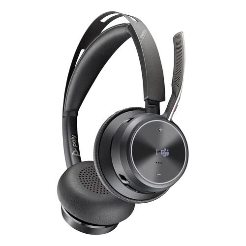 HP Poly Voyager Focus 2 Microsoft Teams Certified USB-C-C Headset +USB-C/A Adapter +Charging Stand - Image 4