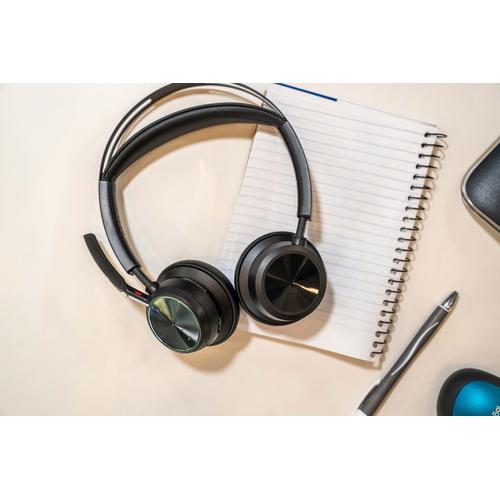 HP Poly Voyager Focus 2 USB-C-C Headset +USB-C/A Adapter +Charging Stand - Image 5