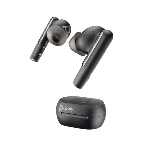 HP Poly Voyager Free 60+ UC Carbon Black Earbuds + BT700 USB-C-adapter + oplaadcase met touchscreen
