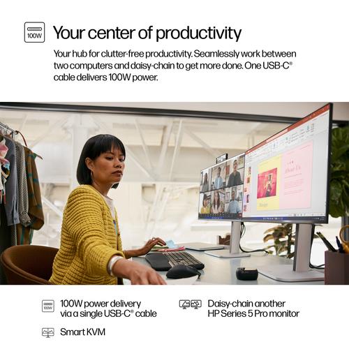 HP Series 5 Pro Serie 5 Pro 23,8 inch FHD USB-C Conferencing Monitor - 524pm - Image 10