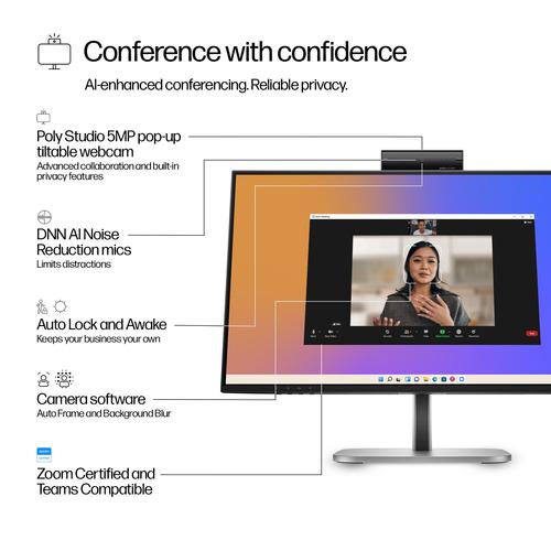 HP Series 5 Pro Serie 5 Pro 23,8 inch FHD USB-C Conferencing Monitor - 524pm - Image 6