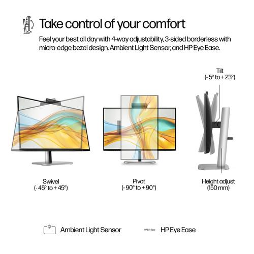 HP Series 5 Pro Serie 5 Pro 23,8 inch FHD USB-C Conferencing Monitor - 524pm - Image 8