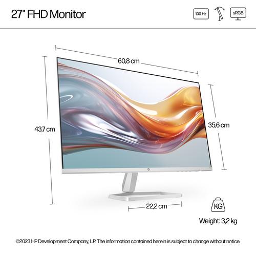 HP Series 5 Serie 5 27 inch FHD-monitor wit - 527sw - Image 9