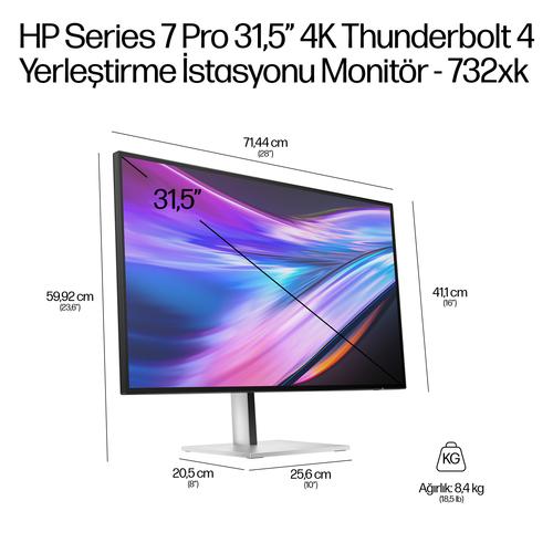 HP Series 7 Pro Serie 7 Pro 31,5 inch 4K Thunderbolt 4 dockingmonitor - 732xk - Image 10
