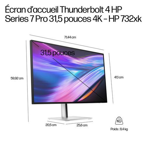 HP Series 7 Pro Serie 7 Pro 31,5 inch 4K Thunderbolt 4 dockingmonitor - 732xk - Image 4