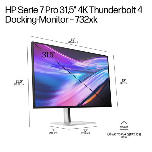 HP Series 7 Pro Serie 7 Pro 31,5 inch 4K Thunderbolt 4 dockingmonitor - 732xk - Image 5