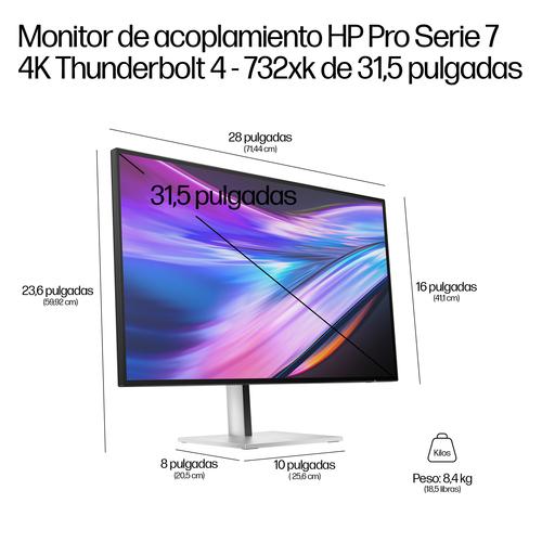 HP Series 7 Pro Serie 7 Pro 31,5 inch 4K Thunderbolt 4 dockingmonitor - 732xk - Image 7