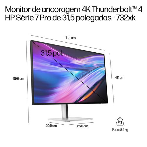 HP Series 7 Pro Serie 7 Pro 31,5 inch 4K Thunderbolt 4 dockingmonitor - 732xk - Image 8