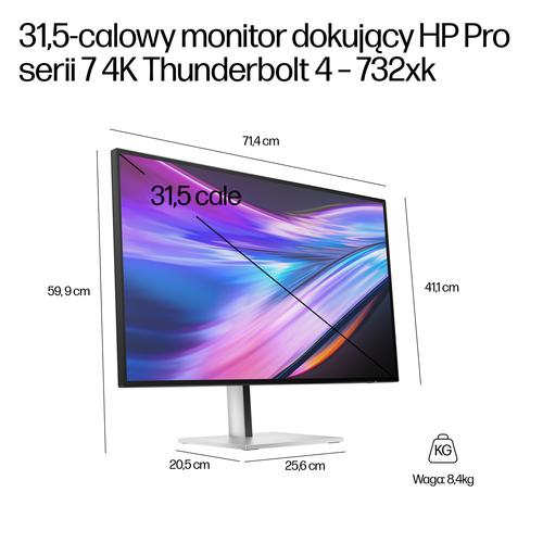 HP Series 7 Pro Serie 7 Pro 31,5 inch 4K Thunderbolt 4 dockingmonitor - 732xk - Image 9