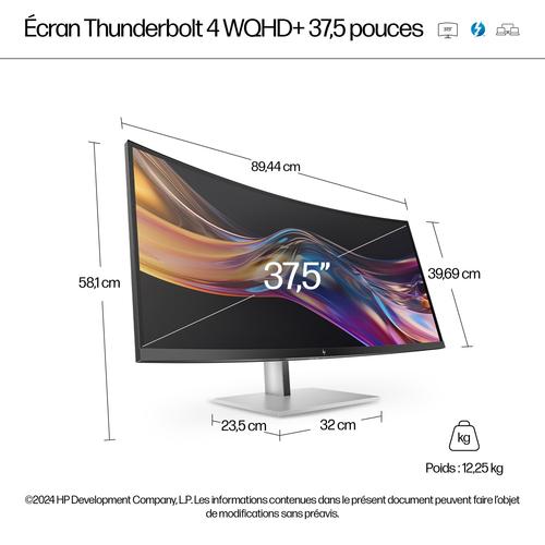 HP Series 7 Pro Serie 7 Pro 37,5 inch WQHD+ Thunderbolt 4 monitor - 738pu - Image 4