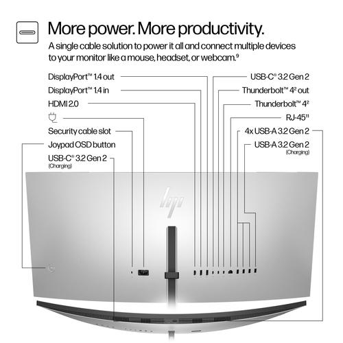 HP Series 7 Pro Serie 7 Pro 37,5 inch WQHD+ Thunderbolt 4 monitor - 738pu - Image 7