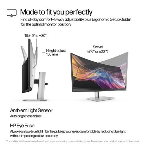 HP Series 7 Pro Serie 7 Pro 37,5 inch WQHD+ Thunderbolt 4 monitor - 738pu - Image 9