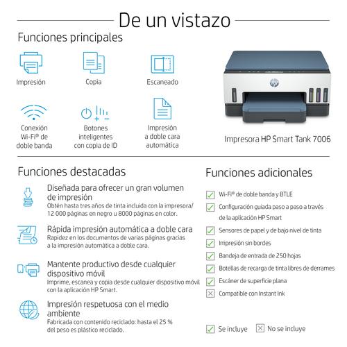 HP Smart Tank 7006 Draadloos All-in-One Kleur Printer, Dubbelzijdig printen; Kopieerapparaat, Scanner - Image 6