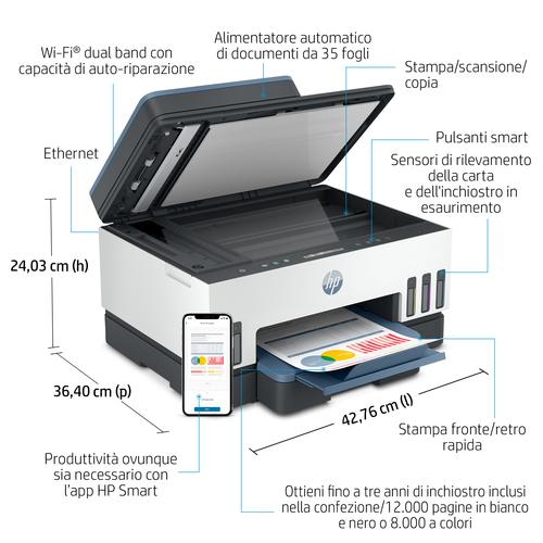 HP Smart Tank 7306 Draadloos All-in-One Kleur Printer, Dubbelzijdig printen; Kopieerapparaat, Scanner - Image 6
