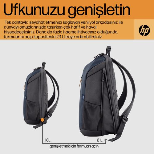 HP Travel 15,6 Blue Night Laptop Backpack, 18 liter - Image 6