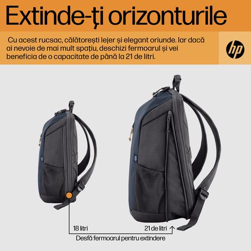 HP Travel 15,6 Blue Night Laptop Backpack, 18 liter - Image 9