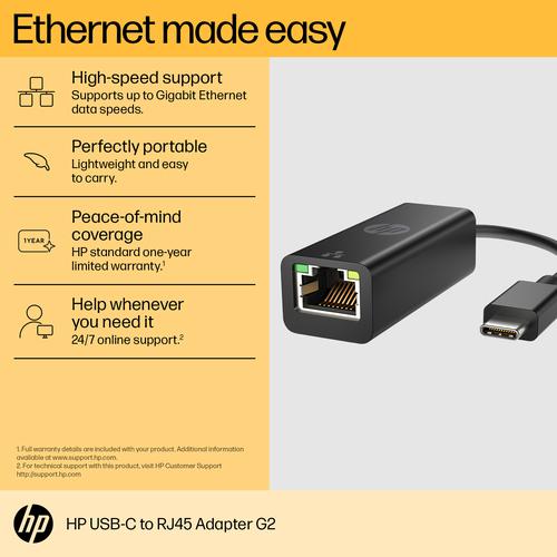 HP USB-C naar RJ45 adapter G2 - Image 5