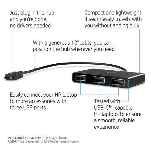 HP USB-C naar USB-A hub - Image 3