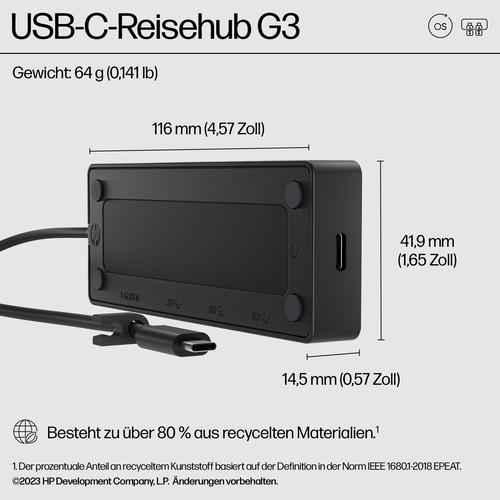 HP USB-C Travel Hub G3 - Image 8