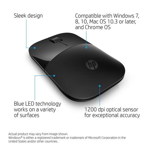 HP Z3700 zwarte draadloze muis - Image 3