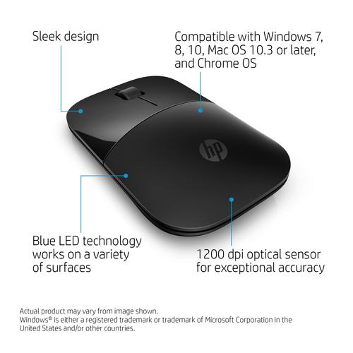 HP Z3700 zwarte draadloze muis - Image 5
