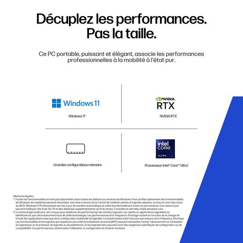 HP ZBook 8 G1i 16 Intel Core Ultra 7 255H Mobiel werkstation 40,6 cm (16") WUXGA 32 GB DDR5-SDRAM 1 TB SSD NVIDIA RTX 500 Ada Wi-Fi 7 (802.11be) Windows 11 Pro AI Workstation, AI PC Zilver - Image 8