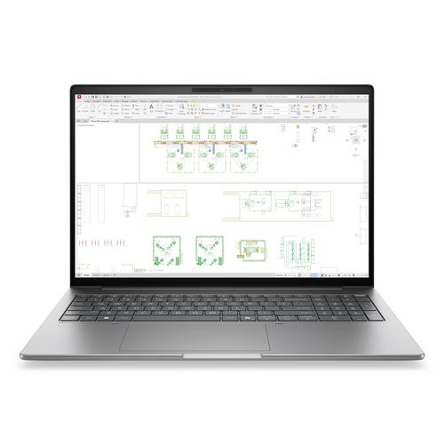 HP ZBook 8 G2i Wolf Pro Security Edition Copilot+ PC Intel Core Ultra 7 356H Mobiel werkstation 40,6 cm (16") WUXGA 32 GB DDR5-SDRAM 1 TB SSD NVIDIA RTX PRO 500 Blackwell Wi-Fi 7 (802.11be) Windows 11 Pro AI Workstation, AI PC Zilver - Image 1