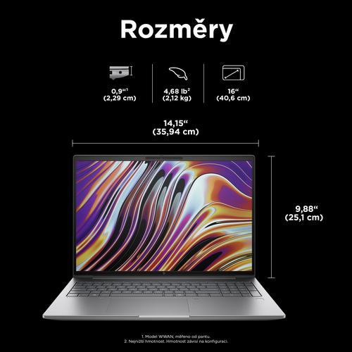HP ZBook Power G11 A AMD Ryzen™ 9 8945HS Mobiel werkstation 40,6 cm (16") WQXGA 64 GB DDR5-SDRAM 1 TB SSD NVIDIA RTX 3000 Ada Wi-Fi 6E (802.11ax) Windows 11 Pro AI Workstation, AI PC Grijs - Image 2