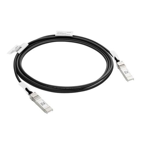 HPE Aruba Networking 10G SFP+ to SFP+ 3m Direct Attach Copper Cable InfiniBand en Glasvezelkabel SFP+ DAC Zwart