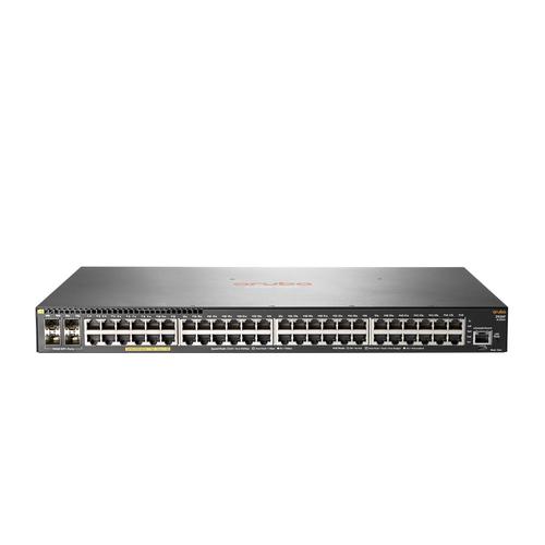 HPE Aruba Networking Aruba 2930F 48G PoE+ 4SFP+ Managed L3 Gigabit Ethernet (10/100/1000) Power over Ethernet (PoE) 1U Grijs - Image 1