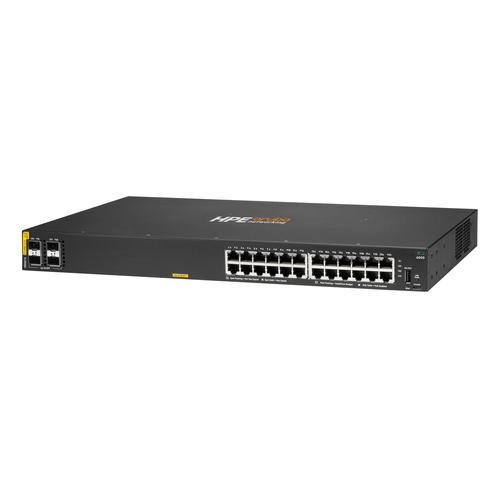 HPE Aruba Networking CX 6000 24G Class4 PoE 4SFP 370W Switch Managed L3 Gigabit Ethernet (10/100/1000) Power over Ethernet (PoE) 1U - Image 2