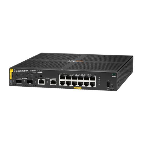 HPE Aruba Networking CX 6100 12G Class4 PoE 2G/2SFP+ 139W Switch Managed L3 Gigabit Ethernet (10/100/1000) Power over Ethernet (PoE) 1U Zwart - Image 2