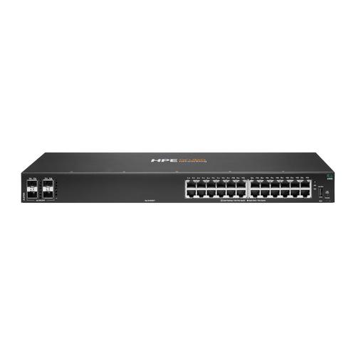 HPE Aruba Networking CX 6100 24G 4SFP+ Switch Managed L3 Gigabit Ethernet (10/100/1000) Power over Ethernet (PoE) 1U Zwart - Image 1