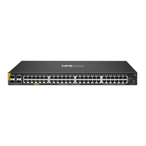 HPE Aruba Networking CX 6100 48G Class4 PoE 4SFP+ 740W Switch Managed L2 Gigabit Ethernet (10/100/1000) Power over Ethernet (PoE) 1U - Image 1