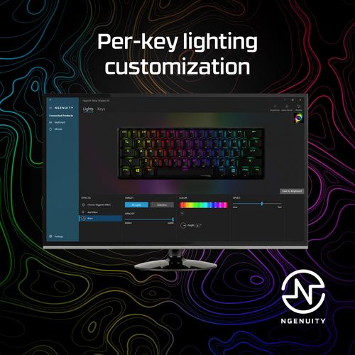 HyperX Alloy Origins 60 - mechanisch gamingtoetsenbord - HX Red (US-indeling) - Image 2