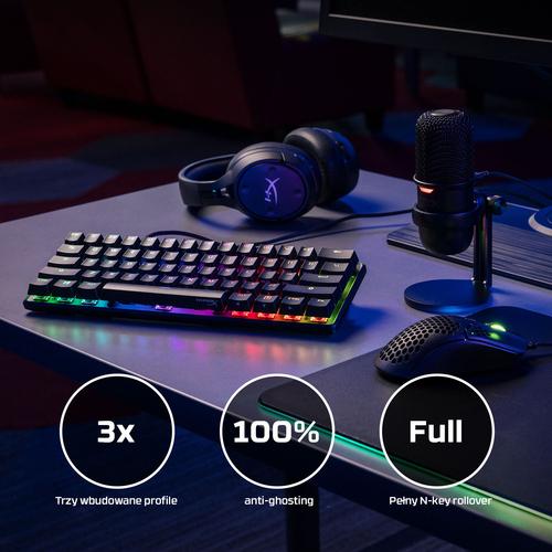 HyperX Alloy Origins 60 - mechanisch gamingtoetsenbord - HX Red (US-indeling) - Image 8