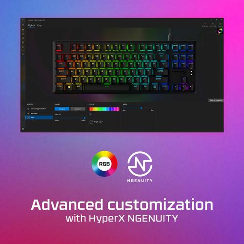 HyperX Alloy Origins Core - mechanisch gamingtoetsenbord - HX Aqua (US-indeling) - Image 3