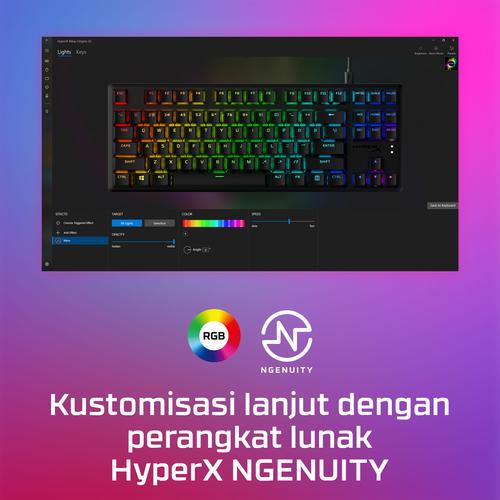 HyperX Alloy Origins Core - mechanisch gamingtoetsenbord - HX Aqua (US-indeling) - Image 7