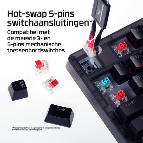 HyperX Origins 2 1800 toetsenbord Gamen USB Zwart - Image 2