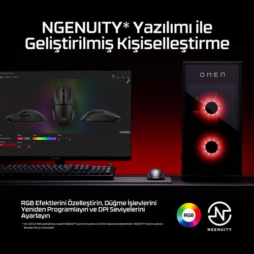 HyperX Pulsefire Fuse Wireless Gaming Mouse (zwart) - Image 2