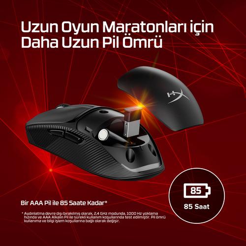 HyperX Pulsefire Fuse Wireless Gaming Mouse (zwart) - Image 3