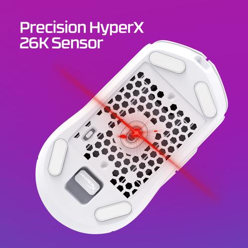 HyperX Pulsefire Haste 2 - draadloze gamingmuis (wit) - Image 2