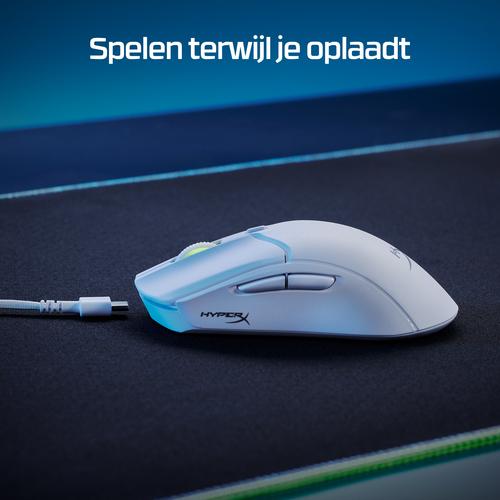 HyperX Pulsefire Haste 2 - draadloze gamingmuis (wit) - Image 4