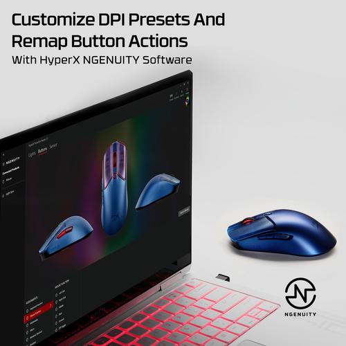 HyperX Pulsefire Haste 2 S Navy draadloze gamingmuis - Image 8