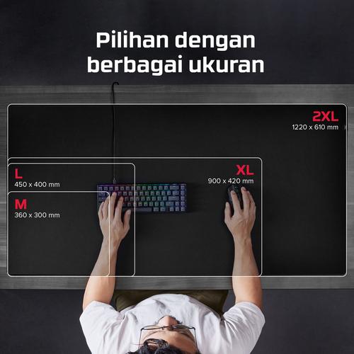HyperX Pulsefire Mat - Gaming Mouse Pad - doek (2XL) - Image 4