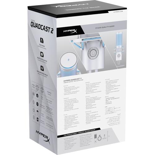 HyperX QuadCast 2 - USB-microfoon (Frost) - Image 4