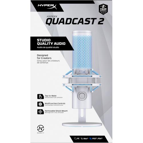 HyperX QuadCast 2 - USB-microfoon (Frost) - Image 5